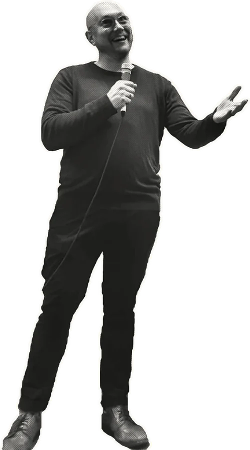 Tobias Treppmann bei einem Vortrag über Startup-Methoden im Betahaus Berlin